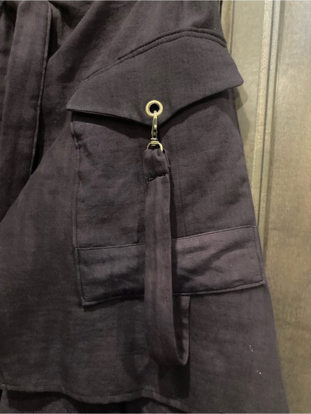 Hand Crafted Asymmetrical Utility Handkerchief Hem Skirt - Picture 8 of 8